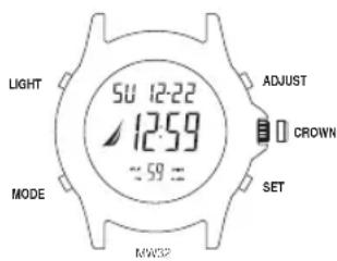 Nautica BFD 105 Chrono - ELECTROLUMINESCENT BACKLIGHT - 1