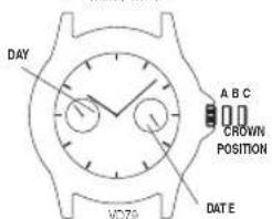 Nautica BFD 105 Chrono - To set the calendar/date: - 6