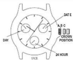 Nautica BFD 105 Chrono - To set the calendar/date: - 2