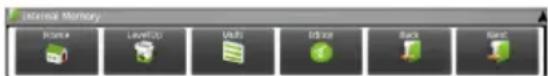 External Memory Home LevelUp Multi Editor Back Save