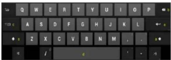 INTENSO TAB 814S - Использование виртуальной клавиатуры - 1