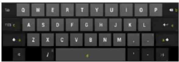 INTENSO TAB 814S - Utilización del teclado virtual - 1