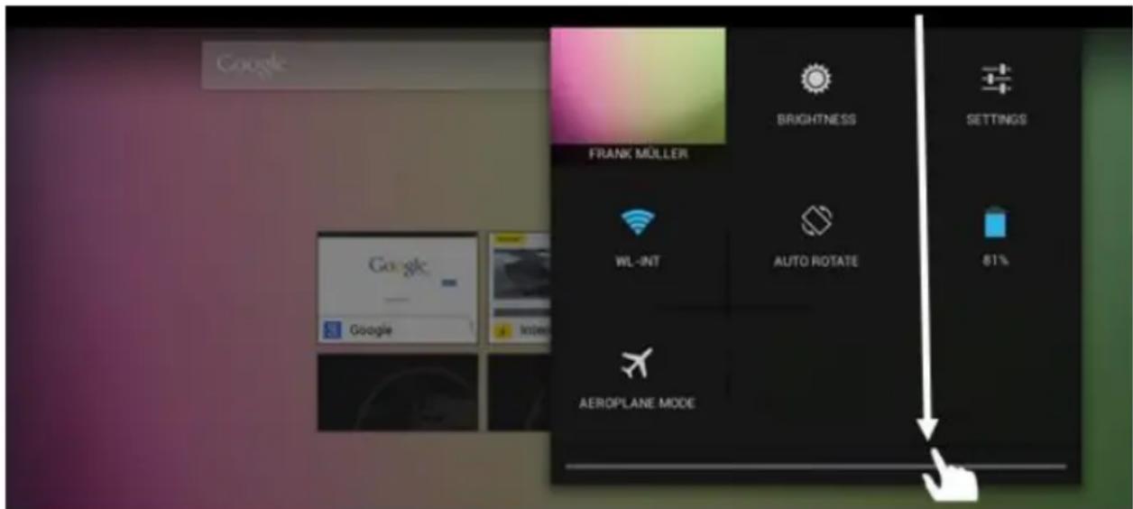 Google BRIGHTNESS SETTINGS FRANK MÜLLER WL-INT AUTO ROTATE 81% AEROPLANE MODE