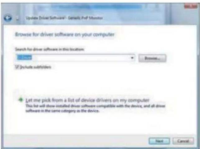 Update Driver Software - Genetic PDF Monitor Browse for driver software on your computer Search for driver software in this location: All users Remove... If include subholders Let me pick from a list of device drivers on my computer This list will show installed driver software compatible with the device, and all driver software in the same category as the device. Next Cancel