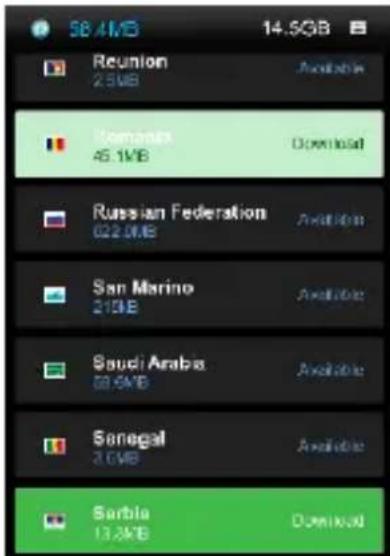58.4MB 14.5GB Reunion 2.5MB Available Romania 46.1MB Download Russian Federation 022.0MB Available San Marino 210MB Available Saudi Arabia 08.6MB Available Senegal 2.0MB Available Serbia 13.3MB Download
