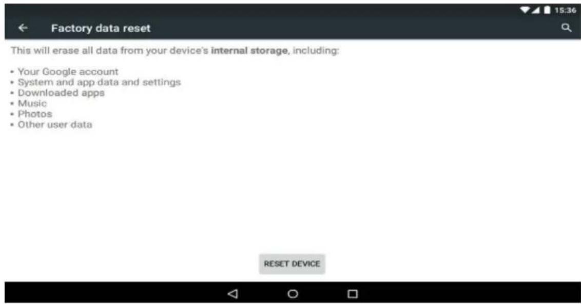 Allview Viva H1001 LTE - Visszatérés a gyártási beállításokhoz - 1