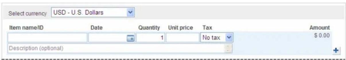 PayPal Invoicing (2010) - Entering Item Information - 1
