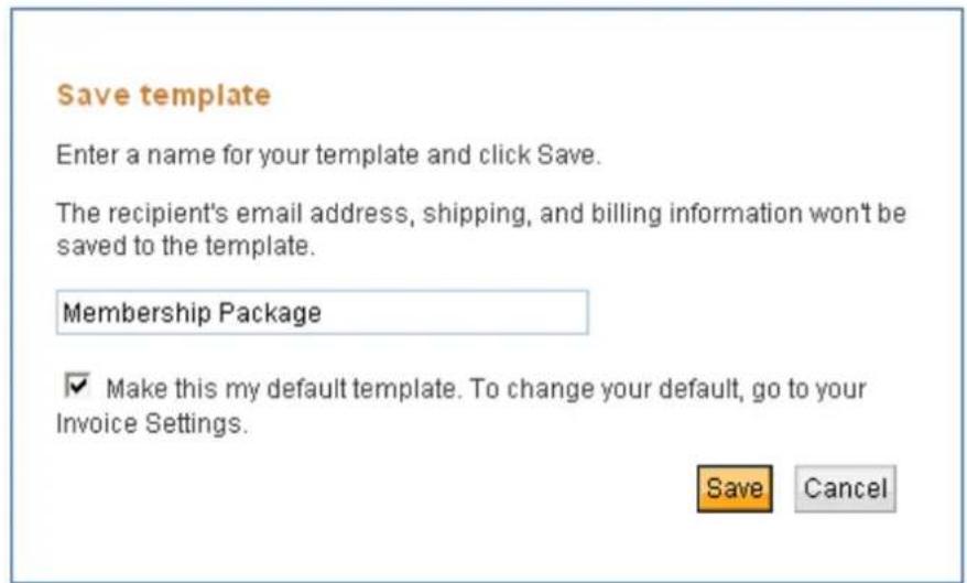 PayPal Invoicing (2010) - Creating a Template in the Create a New Invoice Page - 1