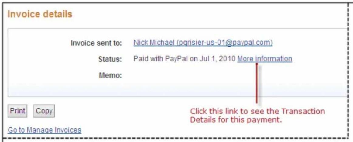 PayPal Invoicing (2010) - Viewing a PayPal Invoice Payment - 1