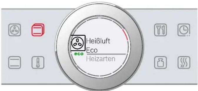 BOSCH Serie 8 HBD878AS80 - Heizart und Temperatur einstellen - 1