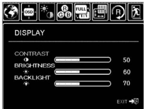 WACOM CintiQ DTU-1631 - ON SCREEN DISPLAY (OSD) SETTINGS - 5