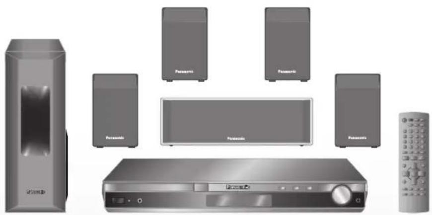 PANASONIC SC-PT450 - DVD Home Theater Sound System - 1