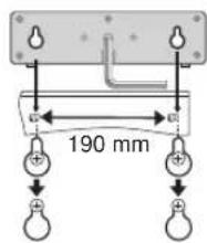 PANASONIC SC-PT450 - ■ Attaching to a wall - 2