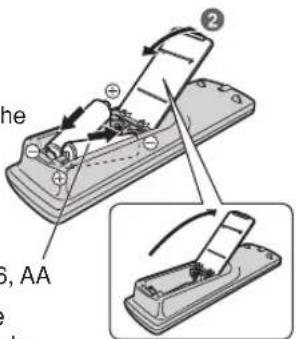 PANASONIC SC-PT450 - Preparing the remote control - 1
