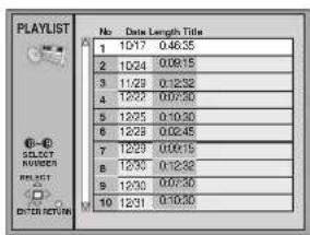 PANASONIC SC-MT1P - Using the play list menu - 1