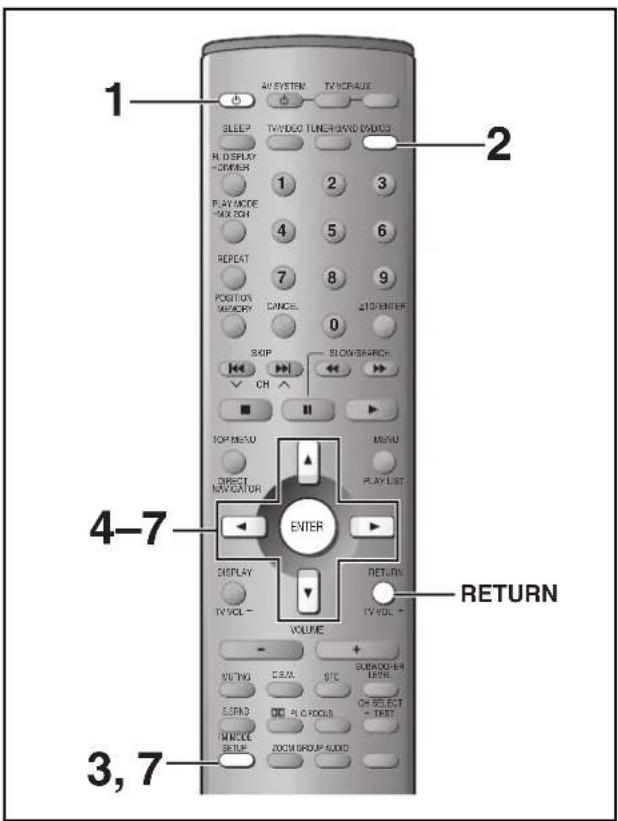 PANASONIC SC-MT1P - STEP6 QUICK SETUP - 1