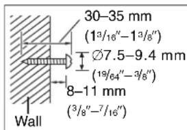 PANASONIC SC-MT1P - Screw a screw (not included) into the wall. - 1