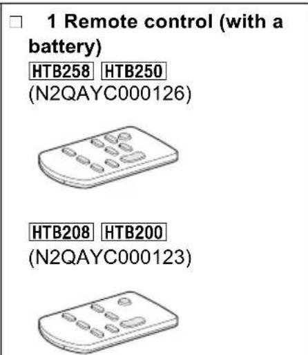 PANASONIC SC-HTB258 - Accessories - 2