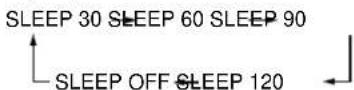 PANASONIC SC-HD350 - Press [SLEEP] to select the time (minutes). - 1