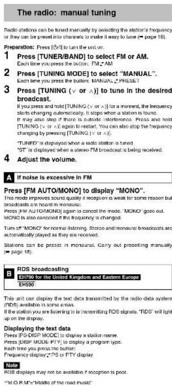 PANASONIC SC-EH790 - Program play - 4