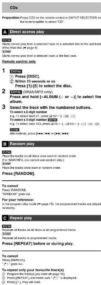PANASONIC SC-EH790 - Program play - 2