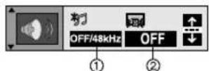 PANASONIC SC-DV290 - Audio menu - 1