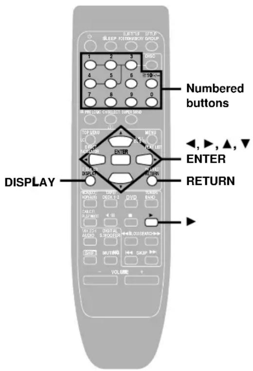 PANASONIC SC-DV290 - To use the contents screen to find a track - 1