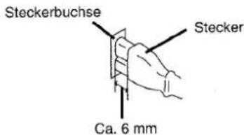 Steckerbuchse Stecker Ca. 6 mm