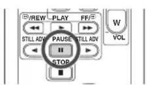 /REW PLAY FF/2 W VOL STILL ADV PAUSE STILL ADV STOP