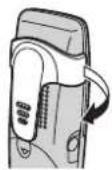 PANASONIC KX-TG8090AR - Verwendung des Trageclips - 2