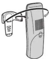 PANASONIC KX-TG8090AR - Verwendung des Trageclips - 1