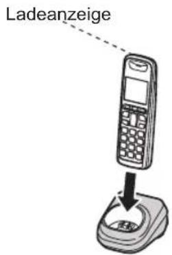 PANASONIC KX-TGF120G - Einsetzen des Akkus - 2