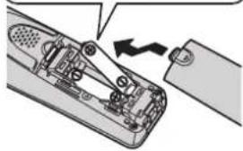PANASONIC KX-TG7521G - Einsetzen der Akkus - 2