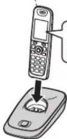 PANASONIC KX-TG7521G - Laden des/der Akku(s) - 1