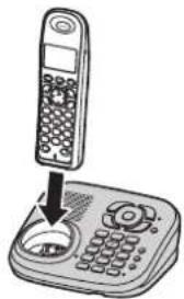 PANASONIC KX-TG7341G - Laden des/der Akku(s) - 1