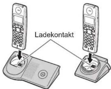 PANASONIC KX-TG7120AR - Laden des/der Akku(s) - 2
