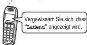 PANASONIC KX-TG6572G - Laden des/der Akku(s) - 1