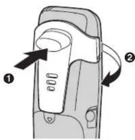 PANASONIC BBGT1500G - Entfernen des Trageclips - 1