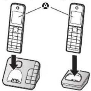 PANASONIC KX-TGH220E - Battery charging - 1