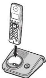 PANASONIC KX-TG7220G - Laden des/der Akku(s) - 1