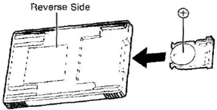PANASONIC KX-TS700 - Installing the Battery in the Remote Control - 2