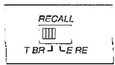 PANASONIC KX-TS700 - RECALL Selector - 1