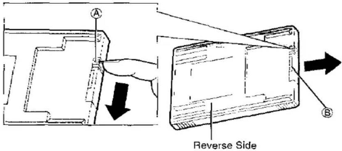 PANASONIC KX-TS700 - Installing the Battery in the Remote Control - 1