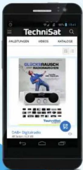 TechniSat ANLEITUNGEN VIDEOS KATALOGE GLÜCKSRAUSCH RADIORAUSCHEN TechniSat DAB+ Digitalradio 48 Series / 6.3 GB