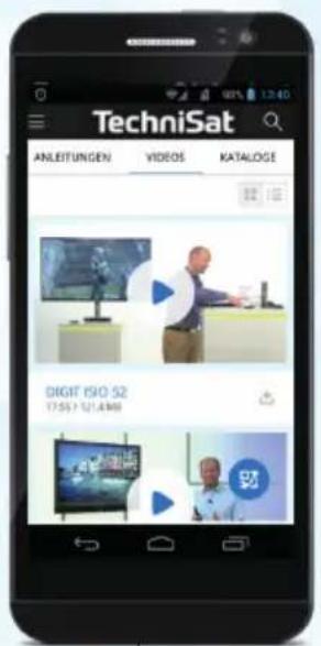 TechniSat ANLEITUNGEN VIDEOS KATALOGE DIGIT ISO 52 (7:55) 52.4AM