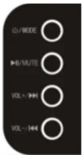 U/MODE H/MUTE VOL-/VOL VOL-/I