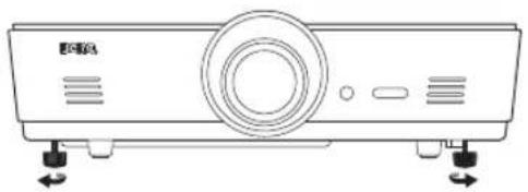 BENQ SU922+ - Adjusting the projection angle - 1