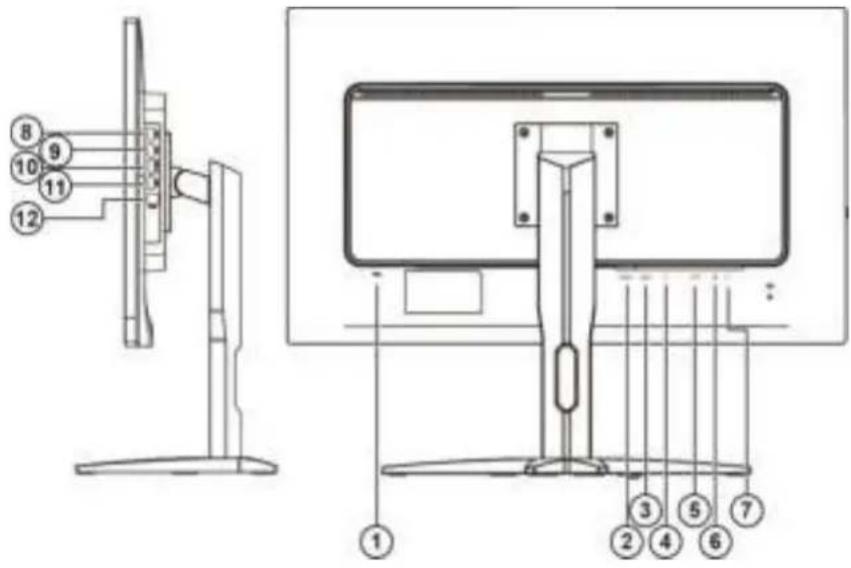 AOC G2868PQU - Connecting the Monitor - 1