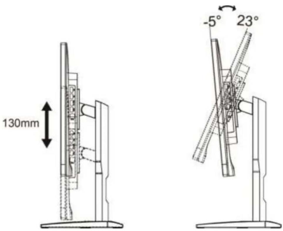 AOC G2868PQU - Adjusting Viewing Angle - 1
