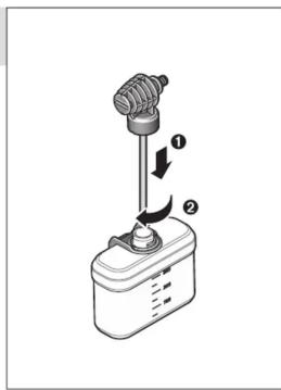 Diagram of a mechanical device with labeled parts and directional arrows indicating motion or movement.